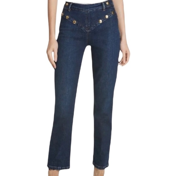 Frame Denim Dark Blue Ankle Jeans - Picture 1 of 10